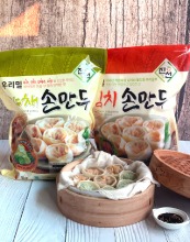 베스트삼백진선푸드진선푸드 우리밀 채식 만두 (야채/김치) 1.4kg